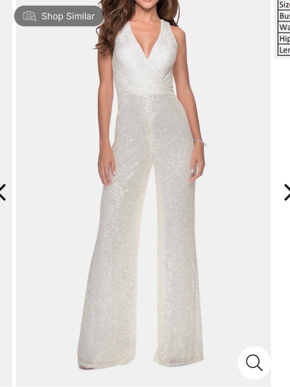 La Femme ‘Surpluse’ Sequin Jumpsuit SZ 6